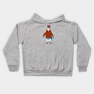 Penguin Flight Attendant Kids Hoodie